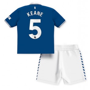 Everton Michael Keane #5 Domaci Dres za Dječji 2023-24 Kratak Rukavima (+ kratke hlače)